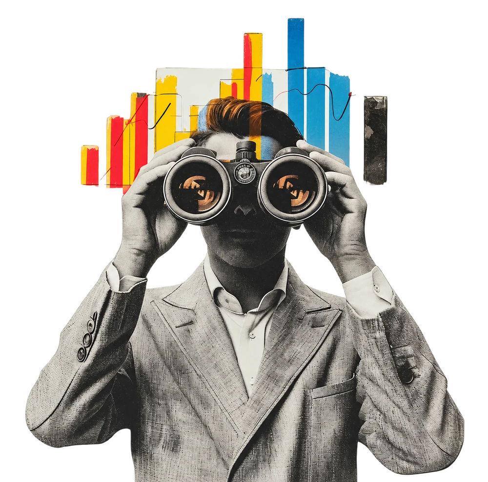 Editoriale Illustration für Kundenanalysen